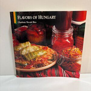Flavors Of Hungary Cookbook Charlotte Slovak Biro Paperback 1979‎ VTG